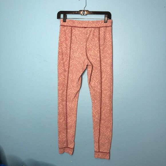 Spyder Pants Womens Medium Pink Jogger Thermal Waffle Knit Logo - Picture 3 of 7